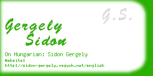 gergely sidon business card